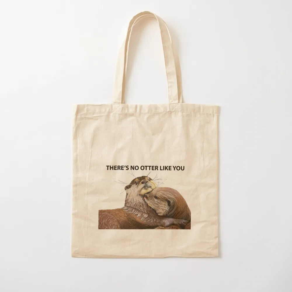 

Otter couple - Otter art wall art wildlife art mate family swim Tote Bag