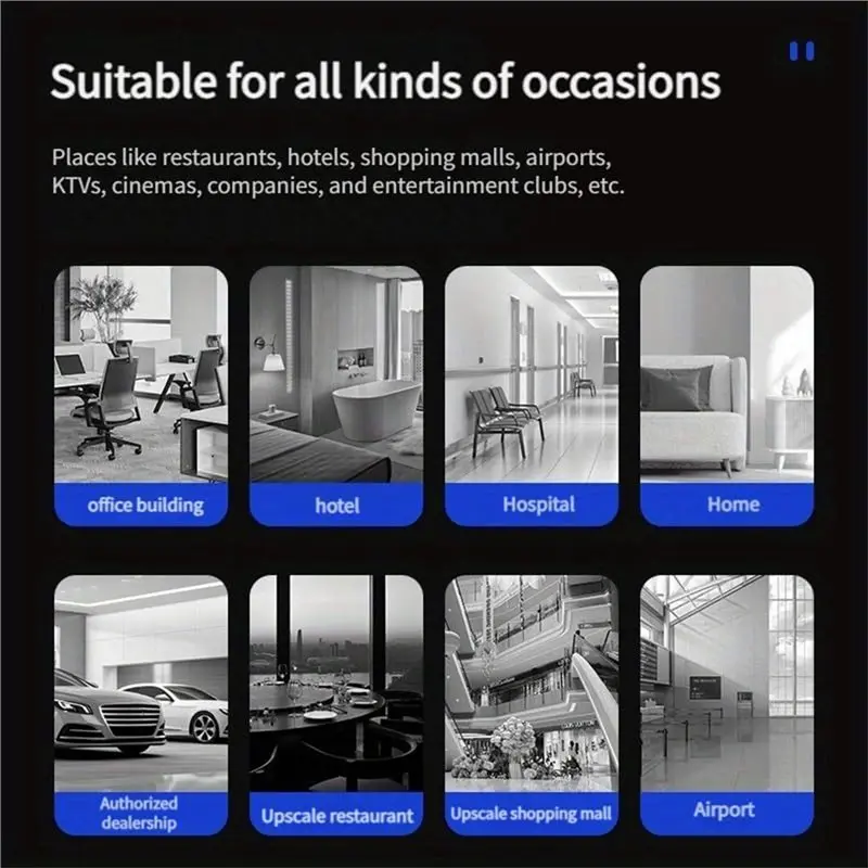 مجفف يدوي قوي بقوة 1600 وات، مجفف حمام هادئ مثبت على الحائط مع تركيب بدون مثقاب، مجفف مستشعر تلقائي-A54Q #2