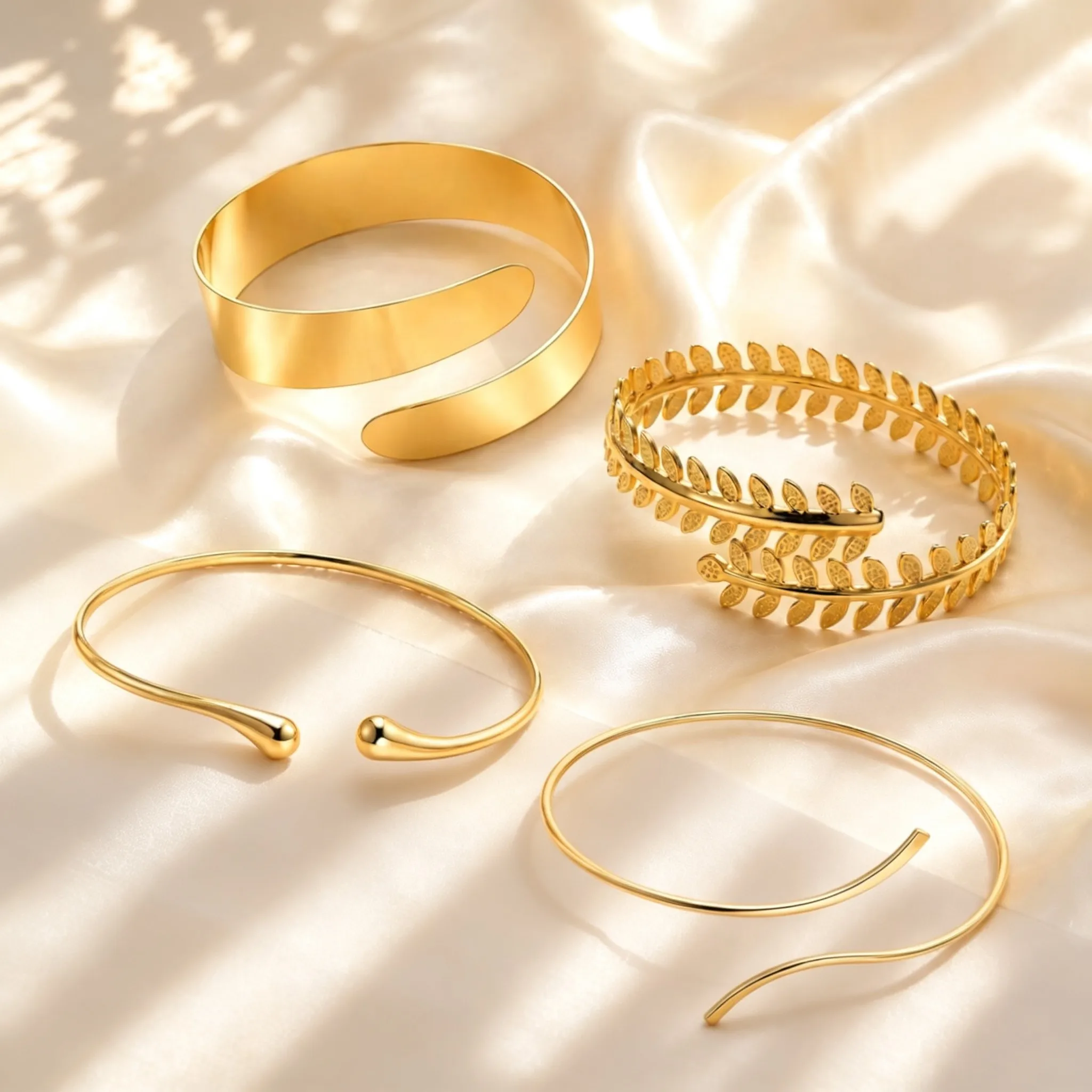 Women's Minimalist Adjustable Gold Plated Anklet
