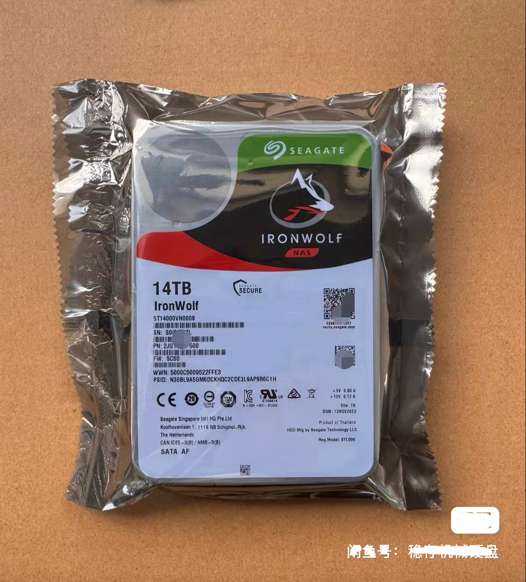 

Для Seagate ST14000VN0008, серия IronWolf, 14 ТБ, CMR, механический жесткий диск для хранения видео