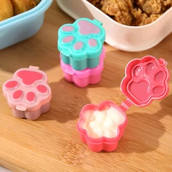 4Pcs Mini Sauce Bottle Refillable Ketchup Honey Salad Containers Bottles Portable Sauce Jars Lunch Box Dressing Dispensers Box