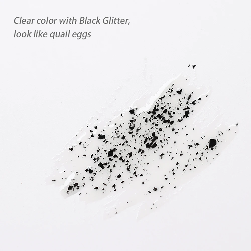 ヴェンディーニ 15ml ブラック エッグシェル エフェクト ジェルネイルポリッシュ セミパーマネント UV ソークオフ ジェル バーニッシュ クリア ネイルジェル (ベースカラーは自由)