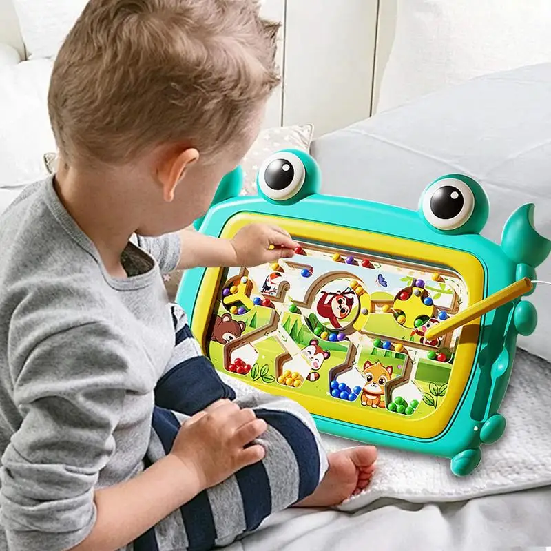 Magnetic Drawing Board Interactive Crab Drawing Board Multifunctional Sensory Toys Color Sorting Game For Early Education