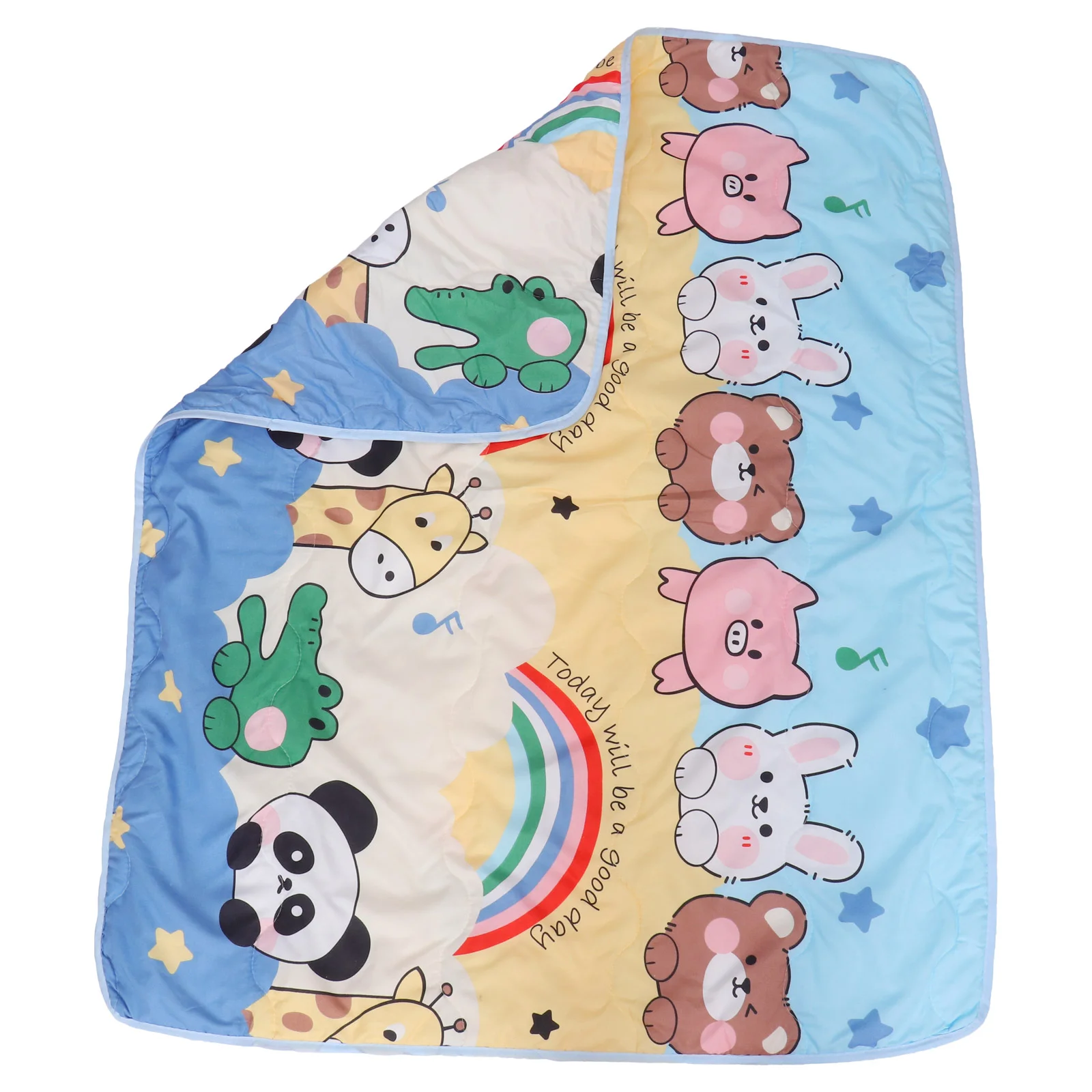 

Kindergarten Air Conditioner Quilt Animal Pattern Cartoon Summer Blanket Baby Blankets