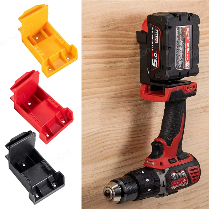 1/2/5pcs Tool Mount for Dewalt 18V 20V Drill Tools Battery Holder for Milwaukee 18V M18 Battery Mount Dock Holder Fixing Seat