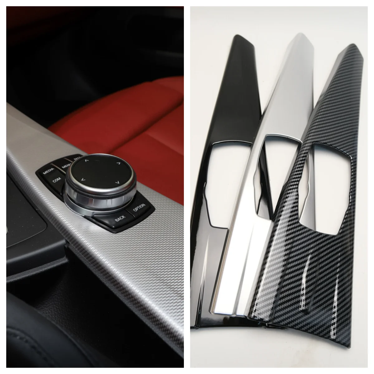 

For 13-19 BMW 3 Series multimedia panel decoration 3 Series 320li 4 Series modified center console decorative sticker