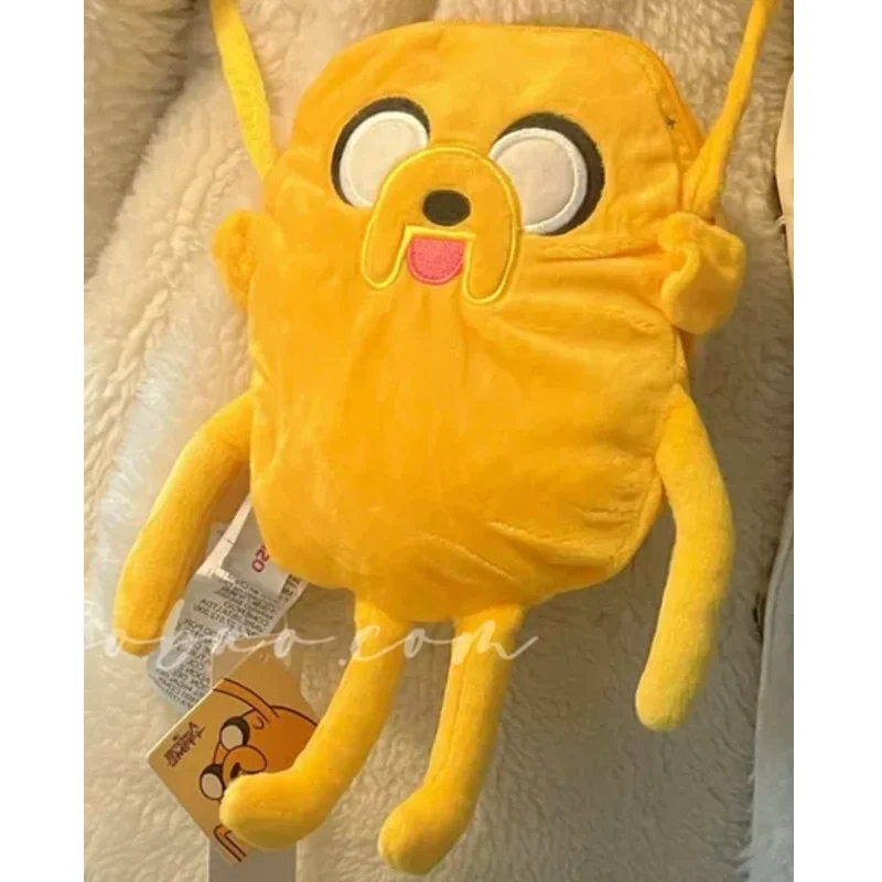 Sac messager en peluche Adventure Time pour enfants, sac à bandoulière en peluche, chien Jake, mignon, nouveau