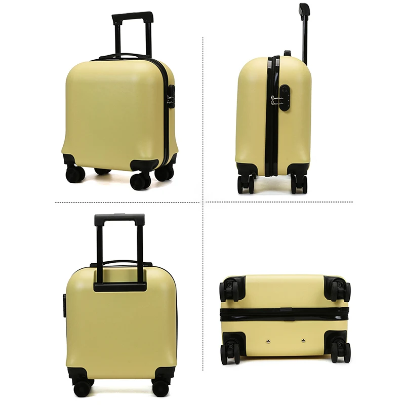 Children's Suitcase 18 inch Boys and Girls Trolley Case Gift Rolling Luggage for Kids Boarding Carry-Ons Travel Bag Suitcases