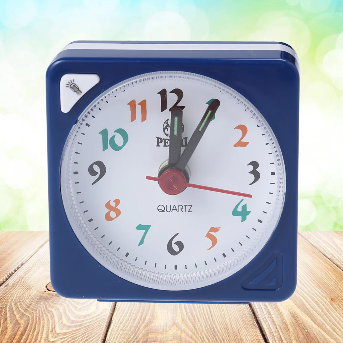 

Mini Square Plastic Quartz Clock Table Portable Lightweight Decorative Desk Clock For Home Office Dorm Room Use