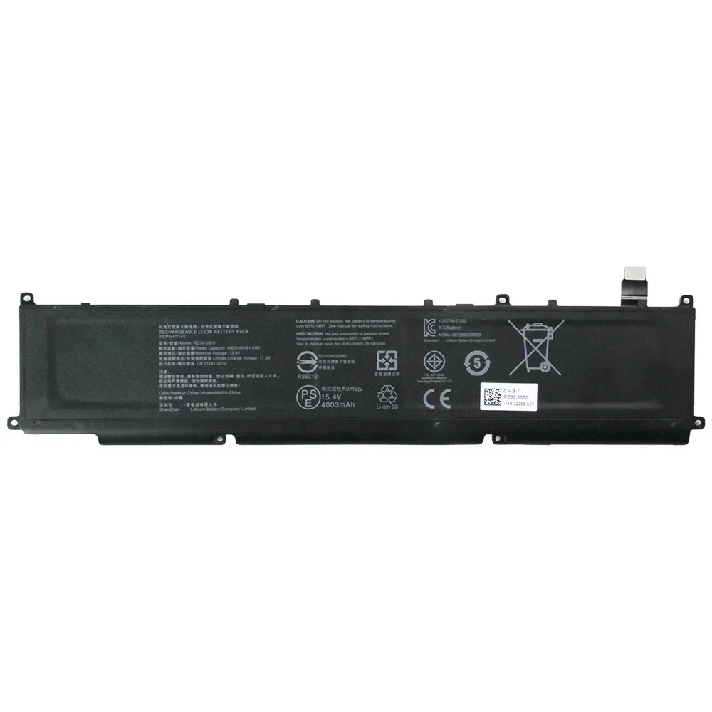 NEW Replacement Battery RC30-0370 RZ09-0370 RZ09-0368 For Razer Blade 14 inch Ryzen 2021 2022 Battery 6400mAh