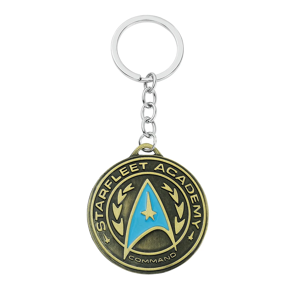 Chaveiros Star Trek: Divisão de Comando da Frota Estelar - Réplica de Adereço de Comando em Metal, Joia de Moda para Fãs e Coleções