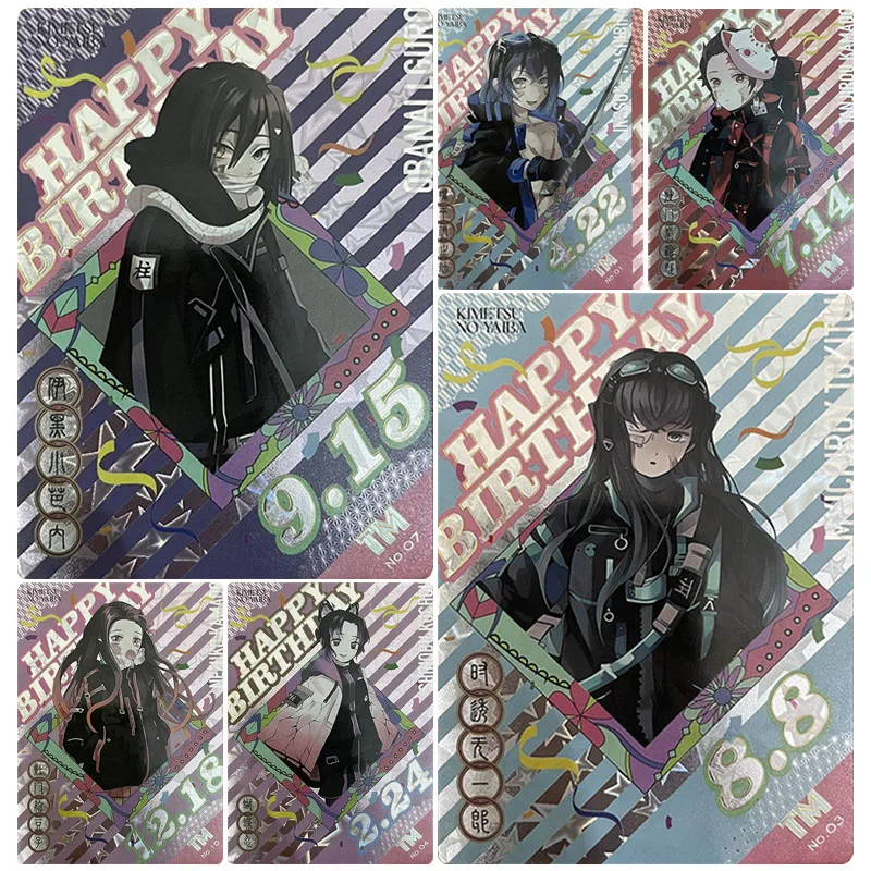 

Kami аниме Demon Slayer Iguro Obanai Kochou Shinobu Tomioka Giyuu коллекционные карты подарки на Рождество и день рождения детские игрушки