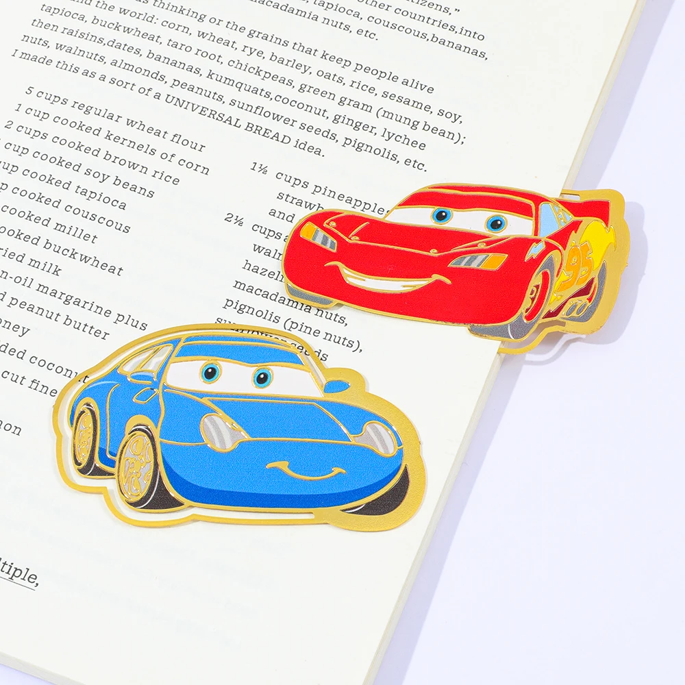 Lightning McQueen Metal Bookmark, Cars Fans and Car Enthusiasts, Reading at Home Office Library, Christmas Birthday Gift