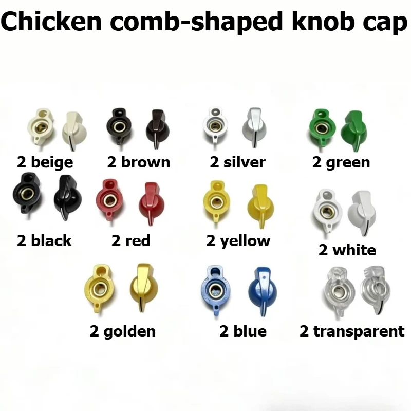 Acrylic 6mm potentiometer knob cap knob head inner hole black red yellow blue milky white