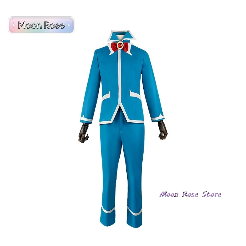 Anime Welcome To Demon-School Iruma-kun Suzuki Iruma Cosplay Costume Wig Blue School Uniforms Man Halloween Carnival Suit