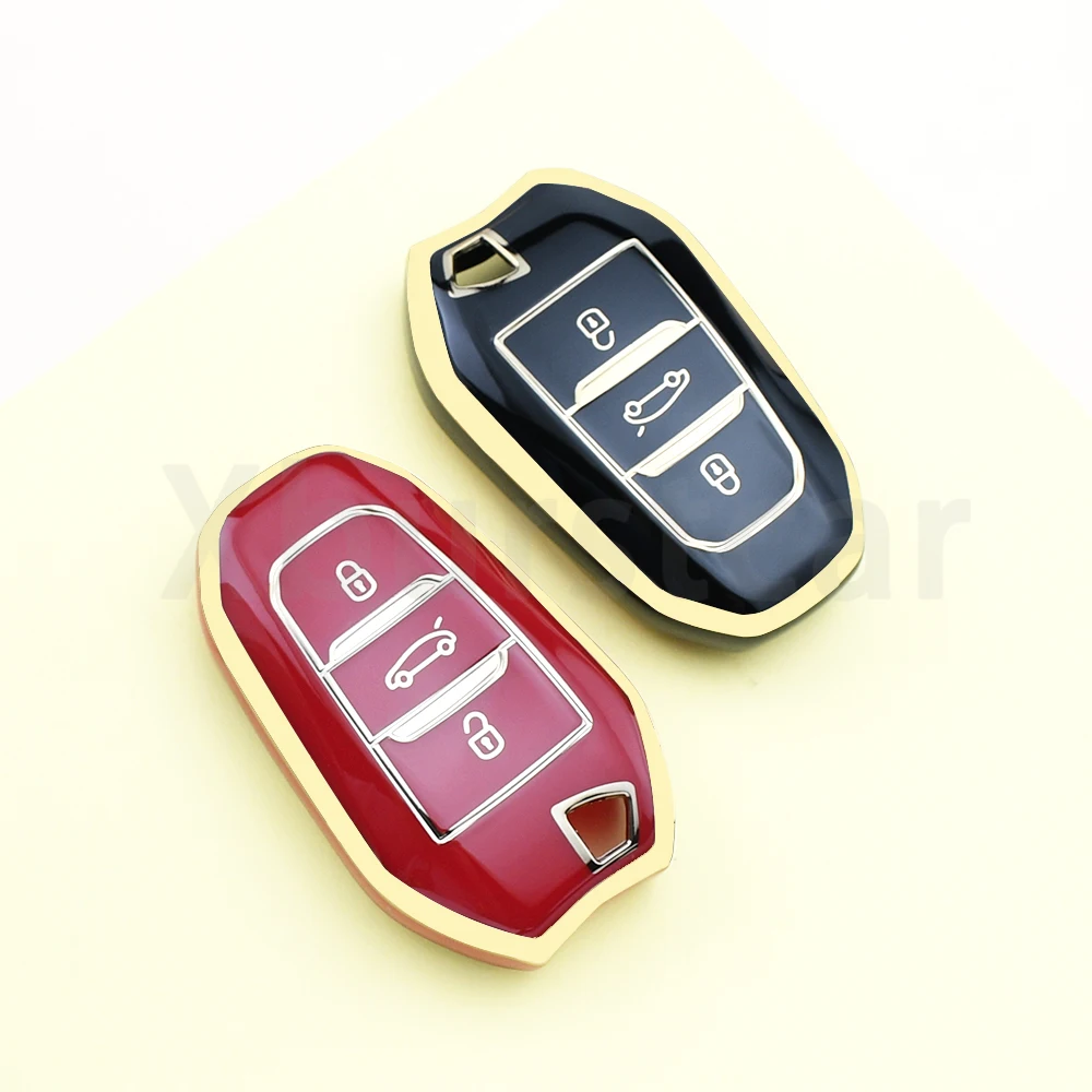 

Чехол-брелок из ТПУ для автомобильного дистанционного ключа для Citroen C4L C6 C3-XR C4 Picasso DS3 DS4 DS5 Peugeot 308 408 508 2008 3008 4008 5008