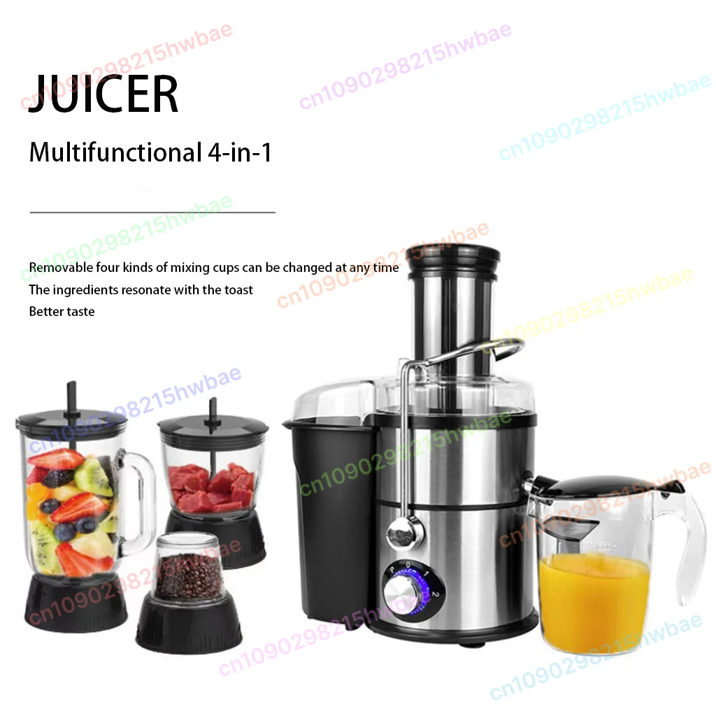 

Соковыжималка 4 в 1, многофункциональная электрическая соковыжималка для жевания апельсинов, центробежная соковыжималка для фруктов и холодного отжима