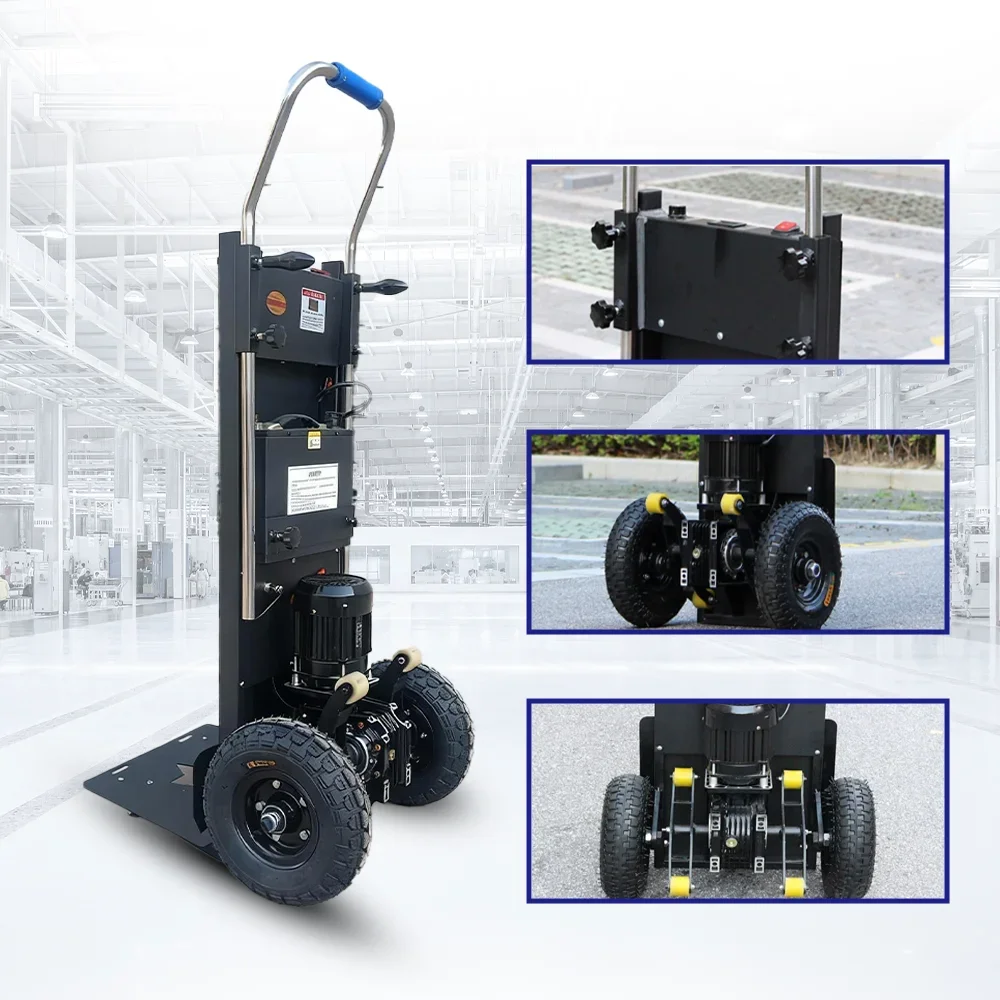 Four-Wheel Foldable Portable Metal Stair Climbing Hand Truck Dolly with OEM Option
