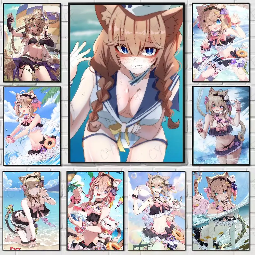

Pardofelis Game Anime Sexy Poster Home Living Bed Room Bar Hallway Sticky Wall Art Printing Waterproof Aesthetic Decor