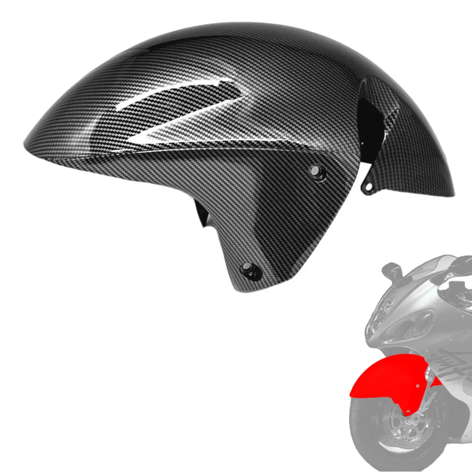

for suzuki hayabusa gsx 1300 r gsx1300r 99-2007 Carbon Fiber Pattern Front Mudguard Tire Cowling Cover Fairing Fender
