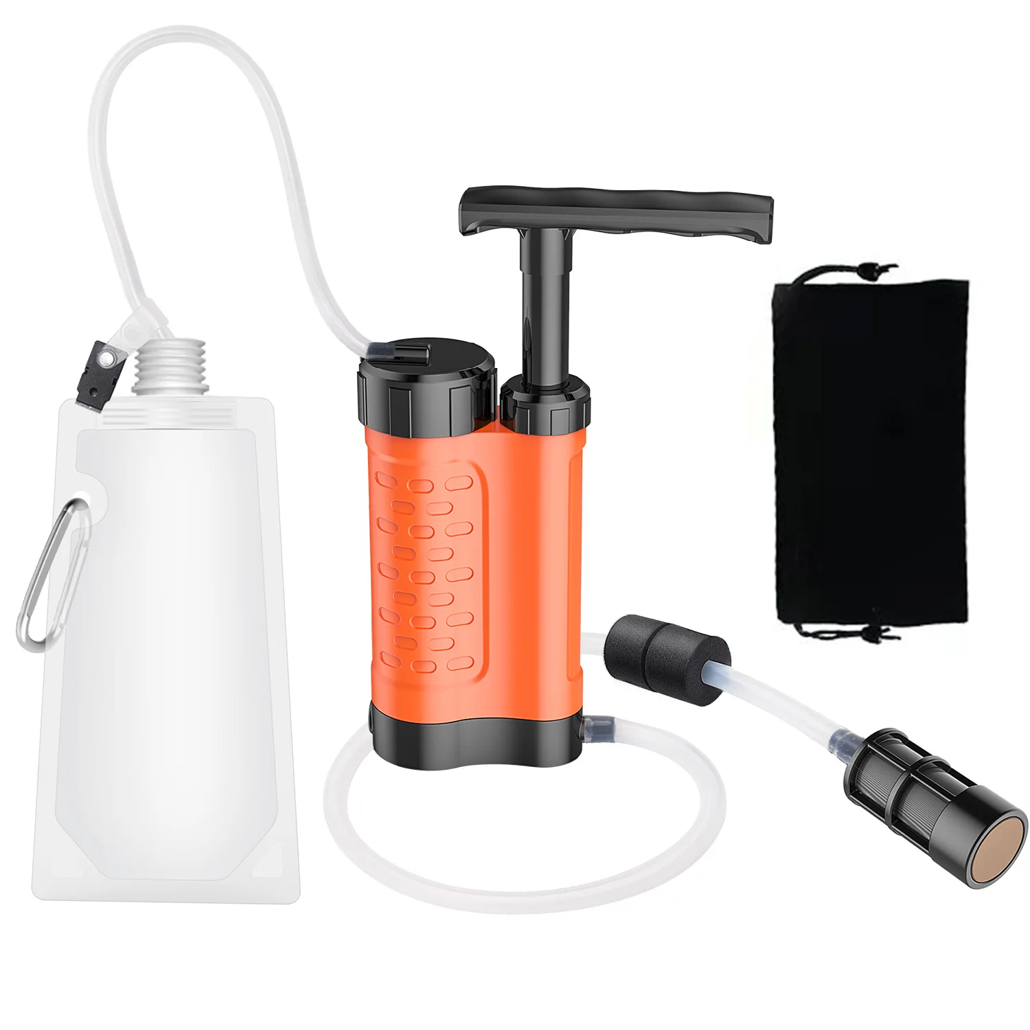 Outdoor Individual Water Purifier Field Survival Emergency Direct Drinking Portable Filter Multi-layer Pump Water Fountain