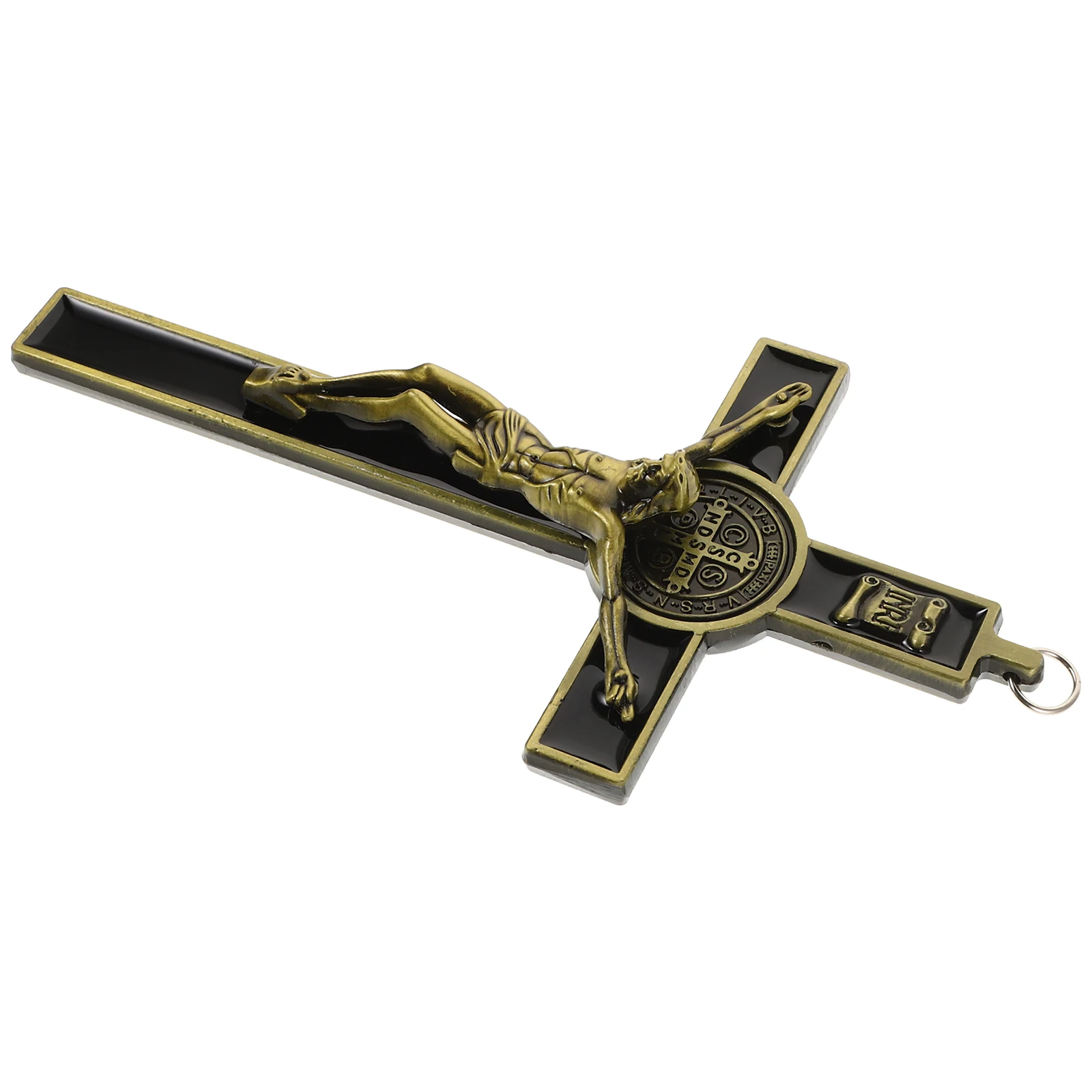 

1pcs Vintage Wall Decor Zinc Alloy Jesus Rustic Religious Jesus Statues Figurines Ornament For Home Office Spiritual Decoration