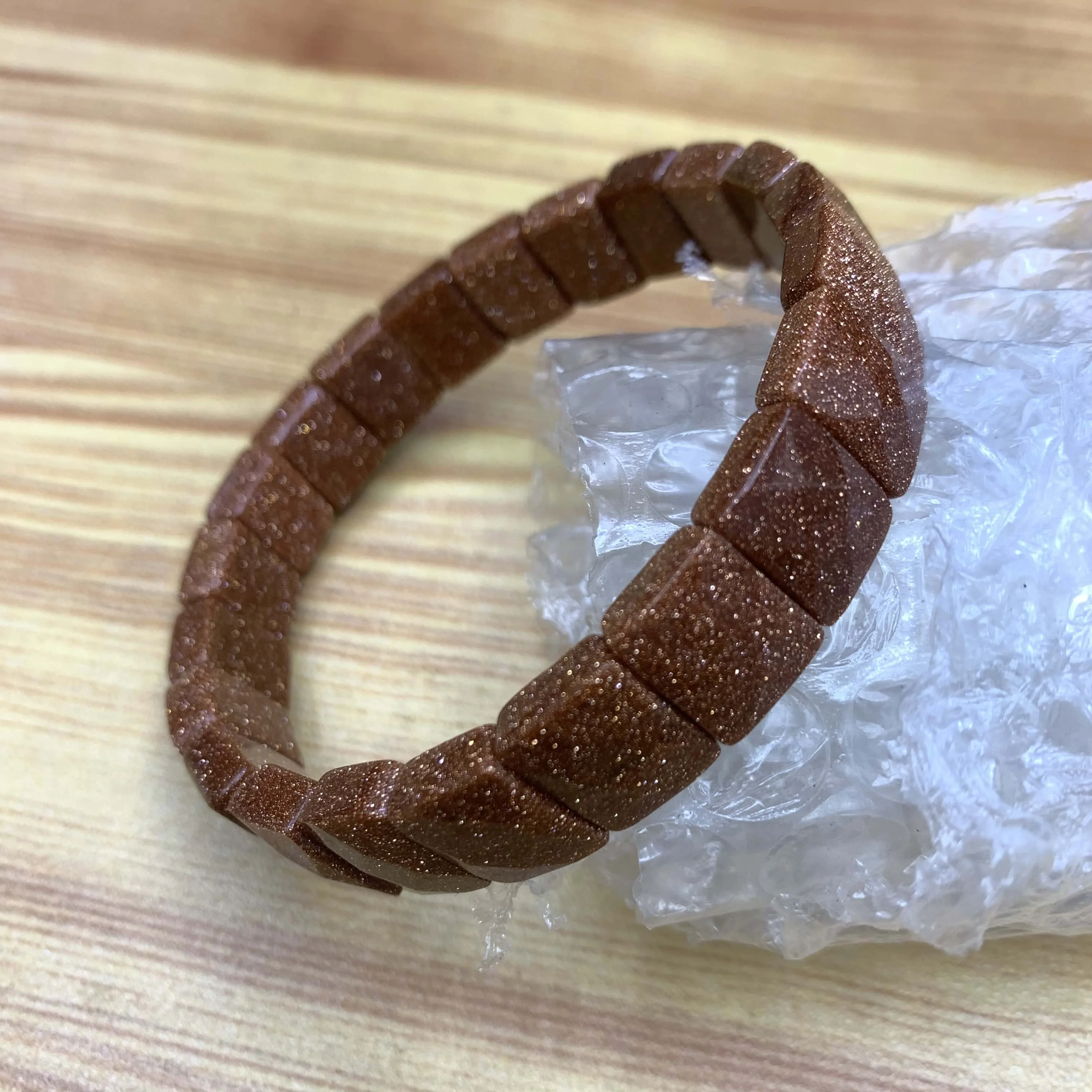 Natural Golden Sandstone Bridge Bracelet Bead Jewelry Energy Magnetic Fashion Crystal Reiki Accessory for Women Men Party Gift