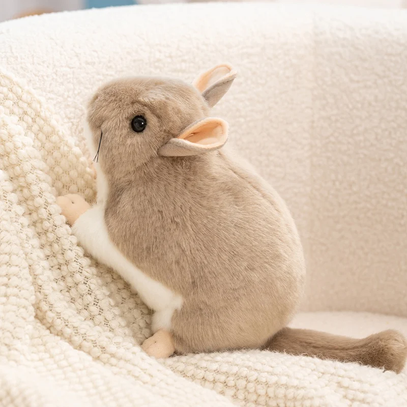 1Pc 40CM Lovely Chinchilla Plush Toy Stimulate Chinchilla Plushie Doll Stuffed Soft Animal Toy Kawaii Mouse Toy Gift