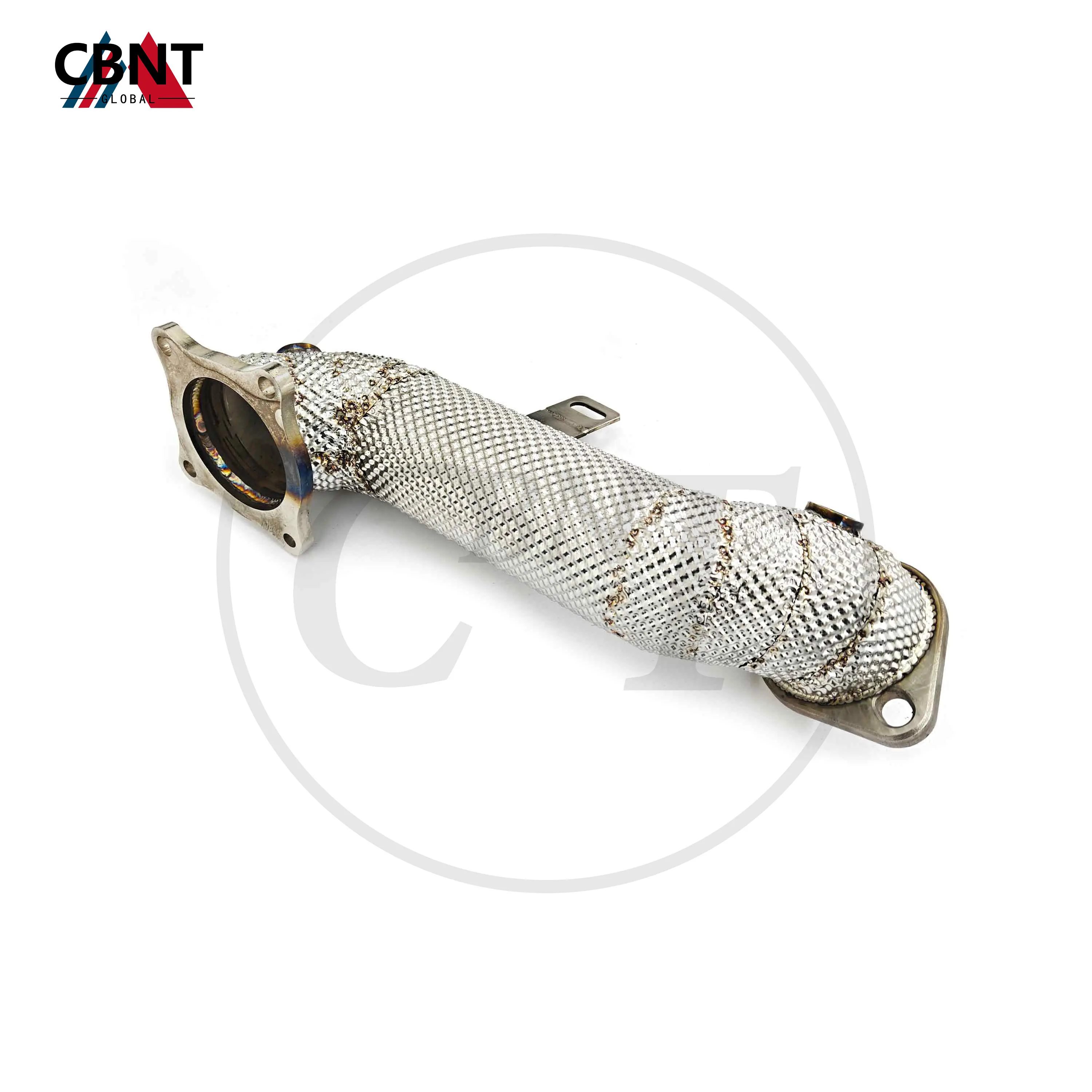 

CBNT Exhaust Pipe Exhaust Header with Heat Shield for Changan Univ 2.0T Tuning Catted/Catless Downpipe SS304 Exhaust Systems