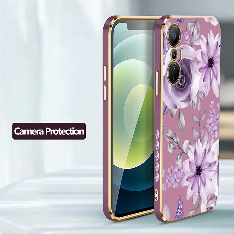Cassa del telefono Per Infinix Tecno Pop 8 5 LTE 6 Pova 3 4 Pro 5G 5 6 Pro Neo 2 Moda Fiore Modello Silicone Antiurto Copertura Morbida