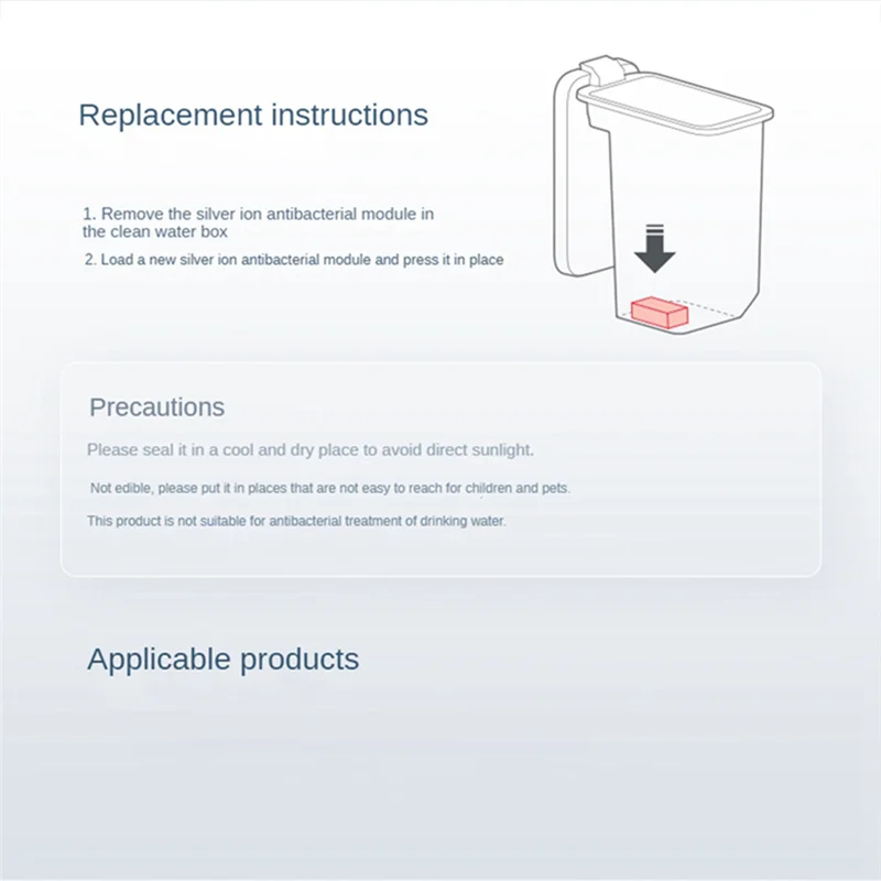 ABKR-2Pcs لـ Roborock S8 Pro Ultra Silver Module Bacteriostatic لـ S7 Pro Ultra/S7 Maxv Ultra /G10S Pro/P10/G10S/S8+/S8