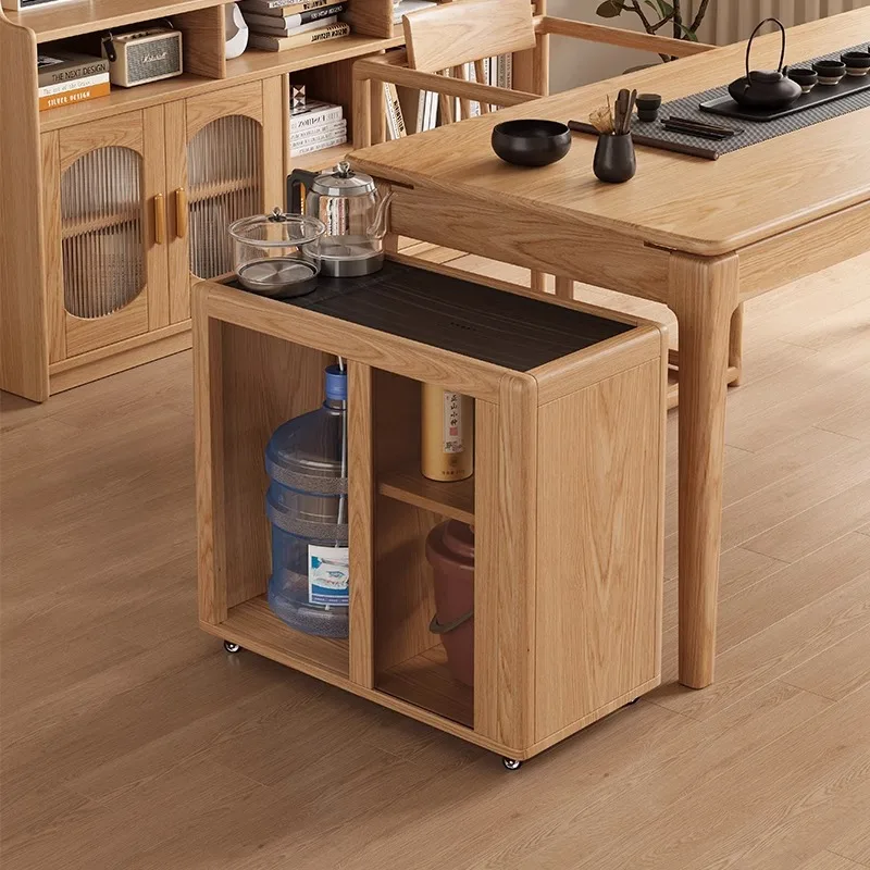 Tea cabinet household small coffee table mobile side table boiling water tea table integrated living room sofa side cabinet