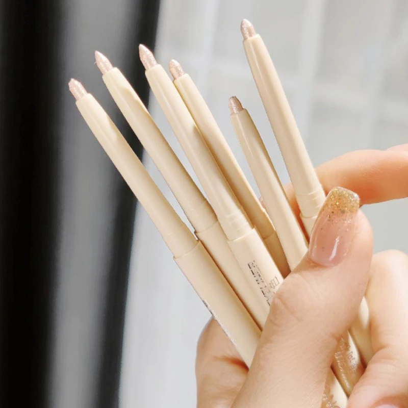 1 Stück DIKALU Lidschatten-Eyeliner-Stift Perlmutt Matt Glänzend Wasserfest Highlight Seidenraupen-Effekt Augenlid-Aufheller Make-up