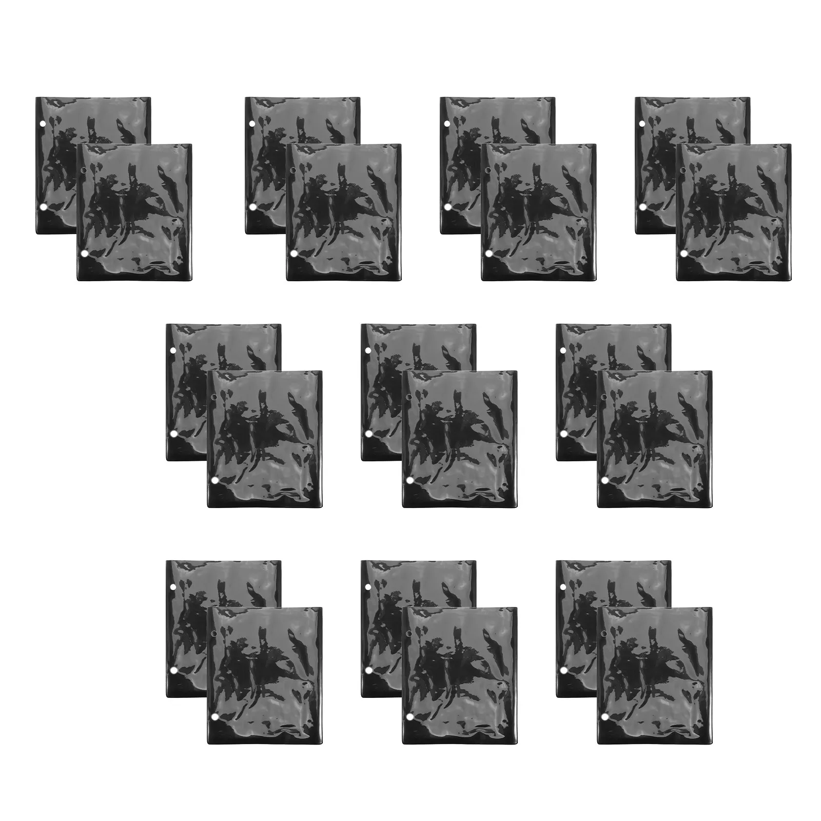 20Pcs Waterproof Music Sheet Holder Flip Folder with PVC Sleeves 2-Hole Design for Piano Guitar Violin Choral Band Sheet Music