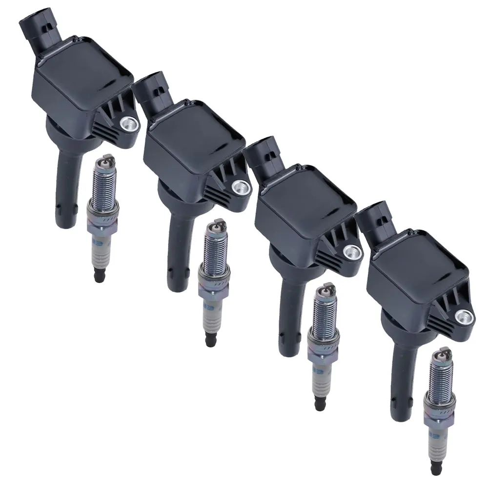 

4pcs Set For Chery Tiggo 4 7 8 Arrizo GX 5 DR 5.0 Jetour X70 SWM G01 Ignition Coil & Spark Plug 4T15B Spare Parts E4T163705110