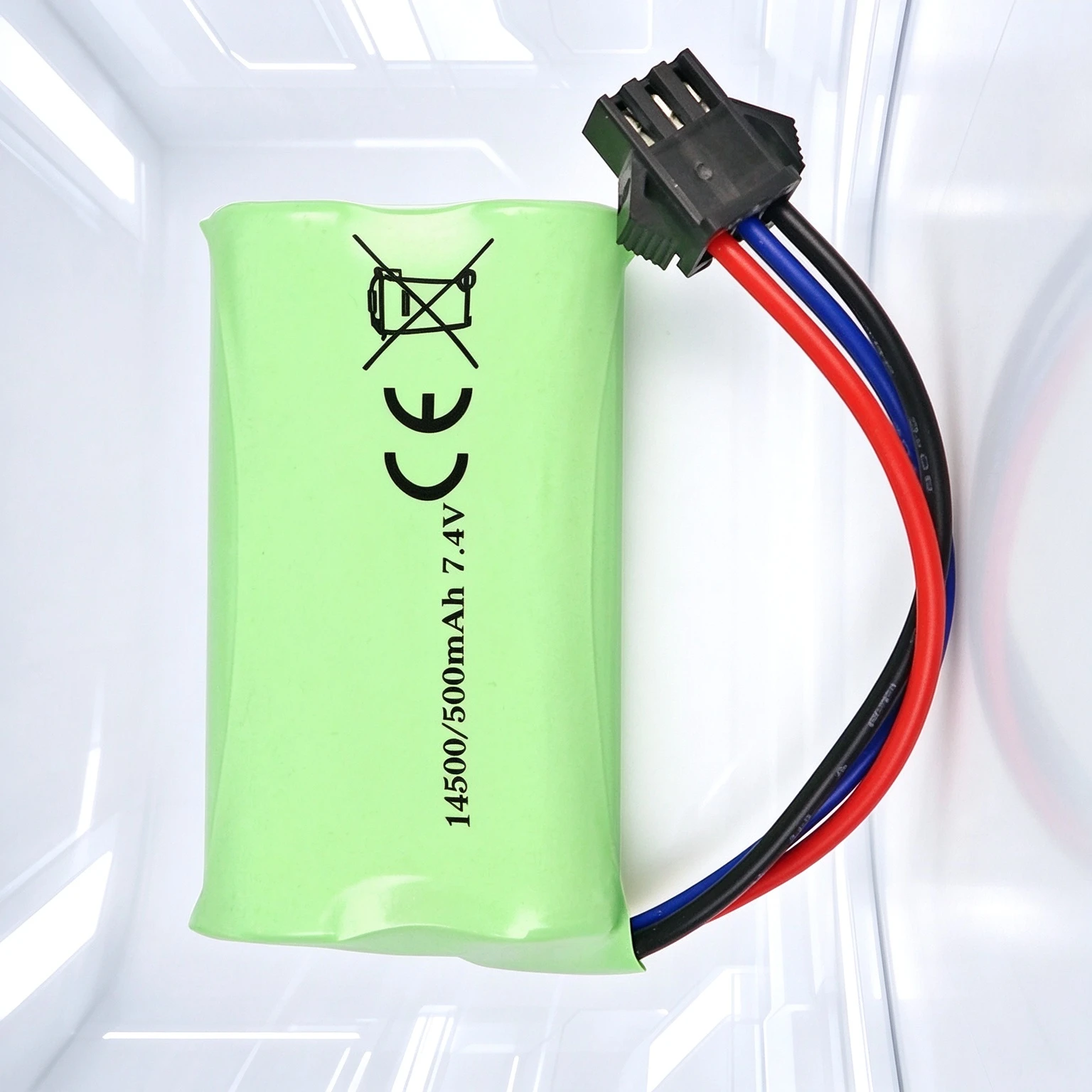 7.4V 500mAh 14500 Li-ion Battery Pack for RC Toy Car