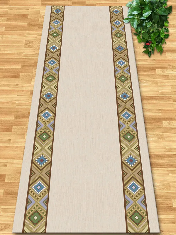 Nordic Style Long Corridor Carpet Easy Clean Hall Runner Non-slip Hallway Area Rugs Washable Porch Entry Doormat Customizable