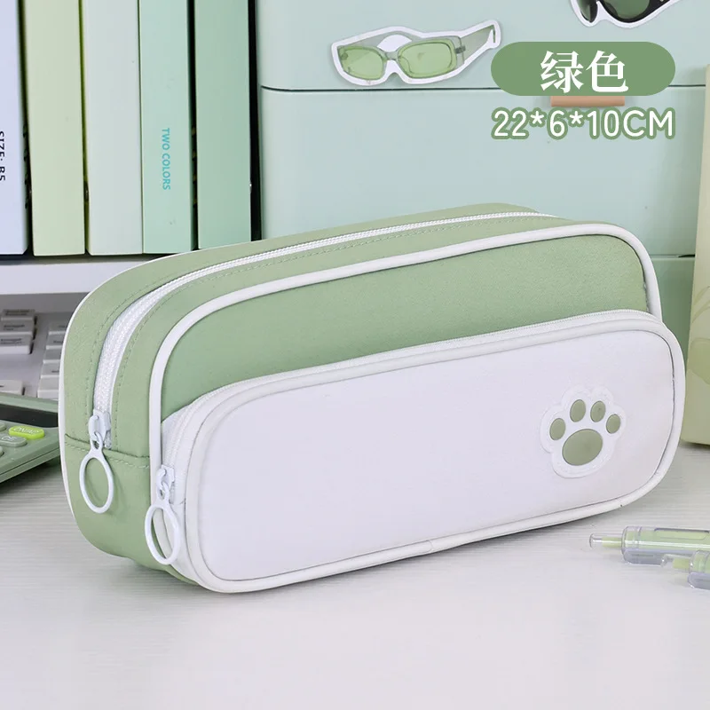 학생용 휴대용 필통 - 대용량 수납공간과 펜 슬롯이 있는 튼튼한 옥스포드 원단 문구 정리함