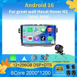 For great wall Haval Hover H2 2015-2020 Android 16 Car Radio Multimedia Video Player Navigation stereo GPS Android auto Carplay