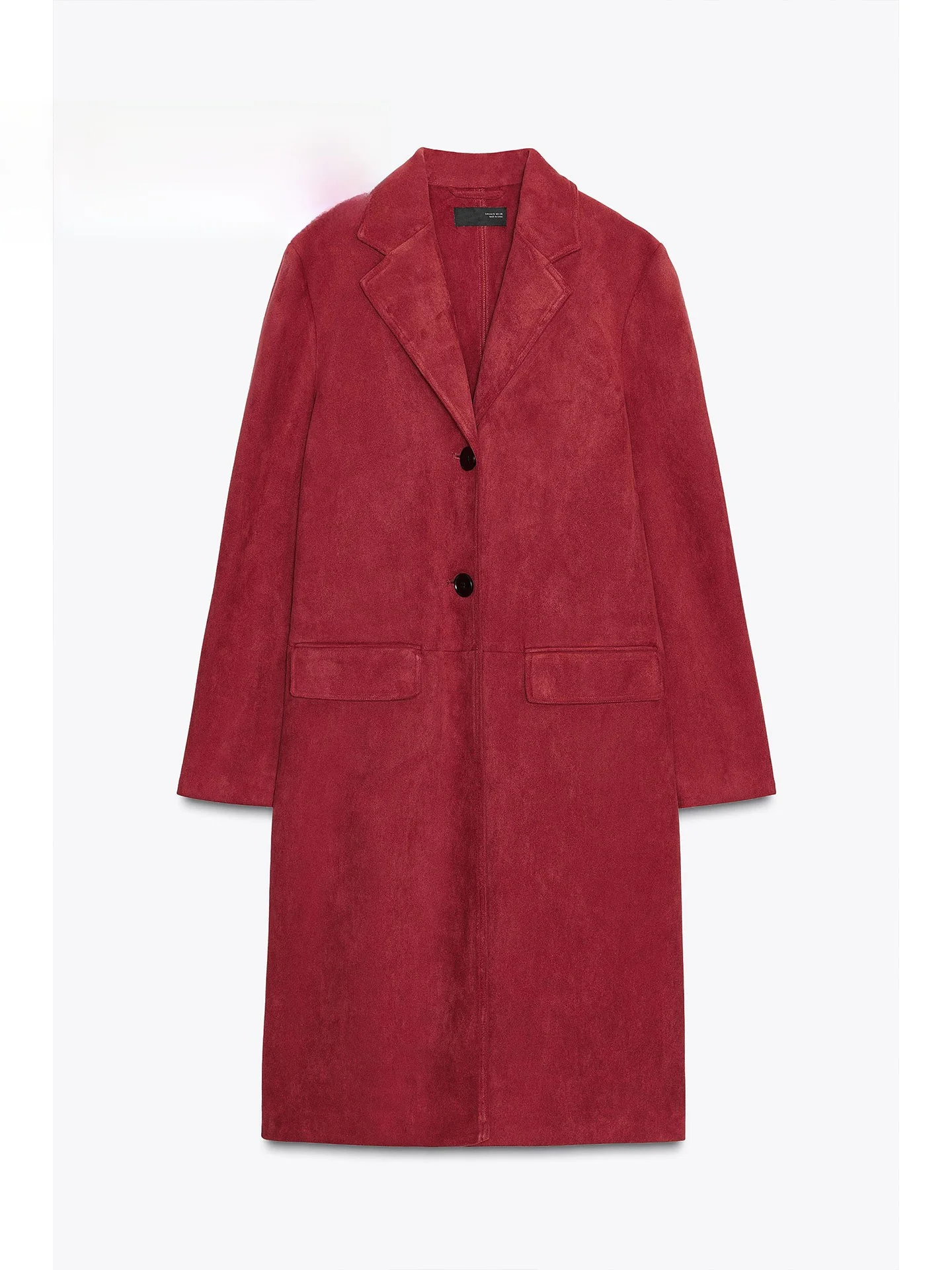 

Зима 202, новинка 202, женское утягивающее прямое пальто с бархатным эффектом, элитная модная верхняя одежда 43426