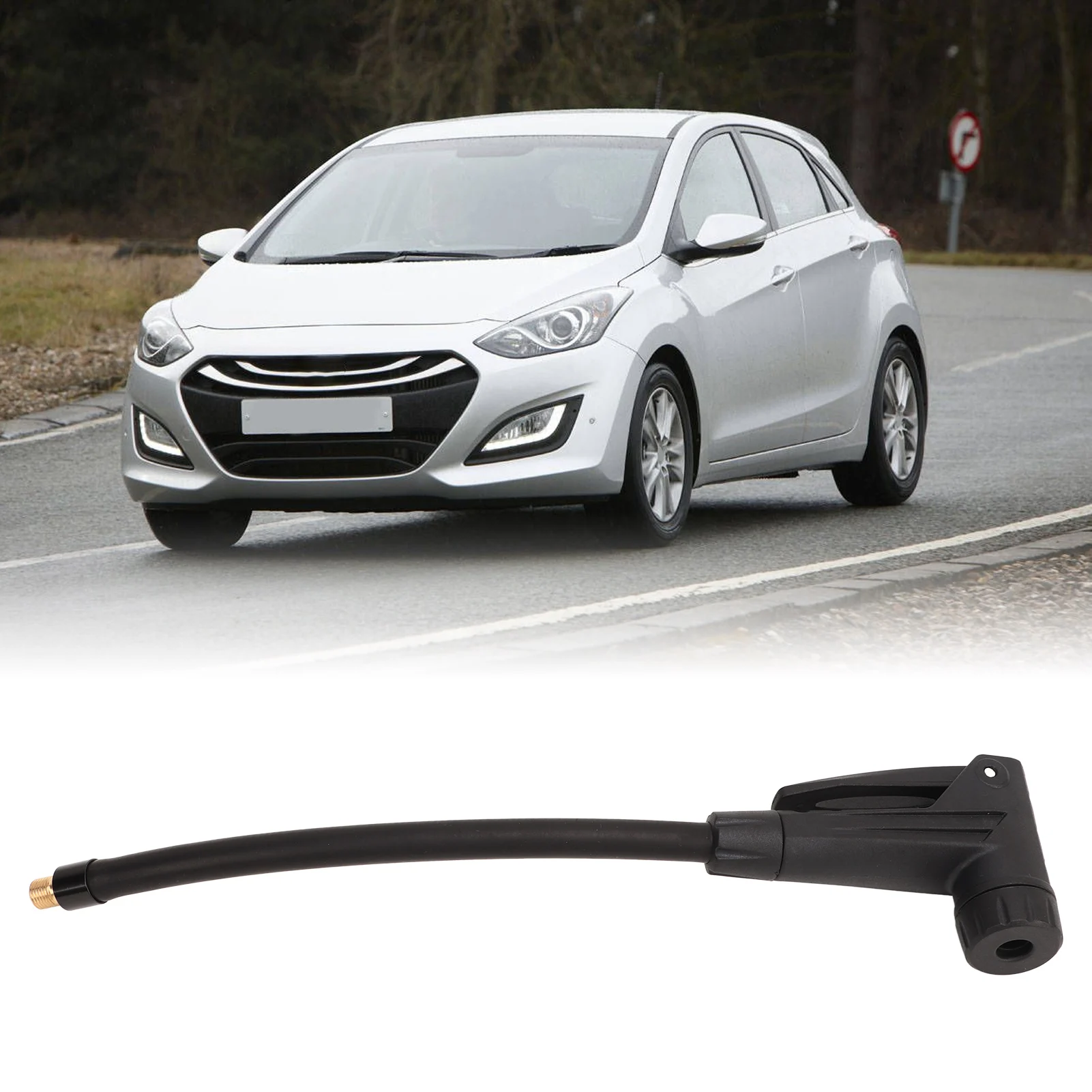 

Автомобильный надувной насос, удлинительная трубка 20 см, 2 в 1, адаптер шланга для накачивания шин для шин США или FR