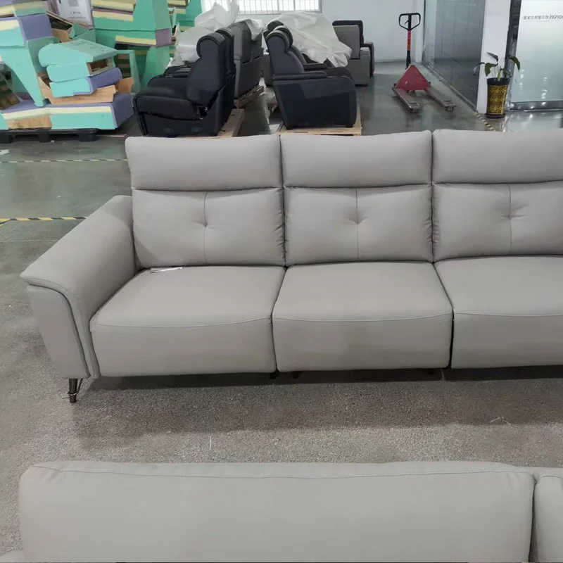 Multifunktionales kombiniertes modernes Ledersofa