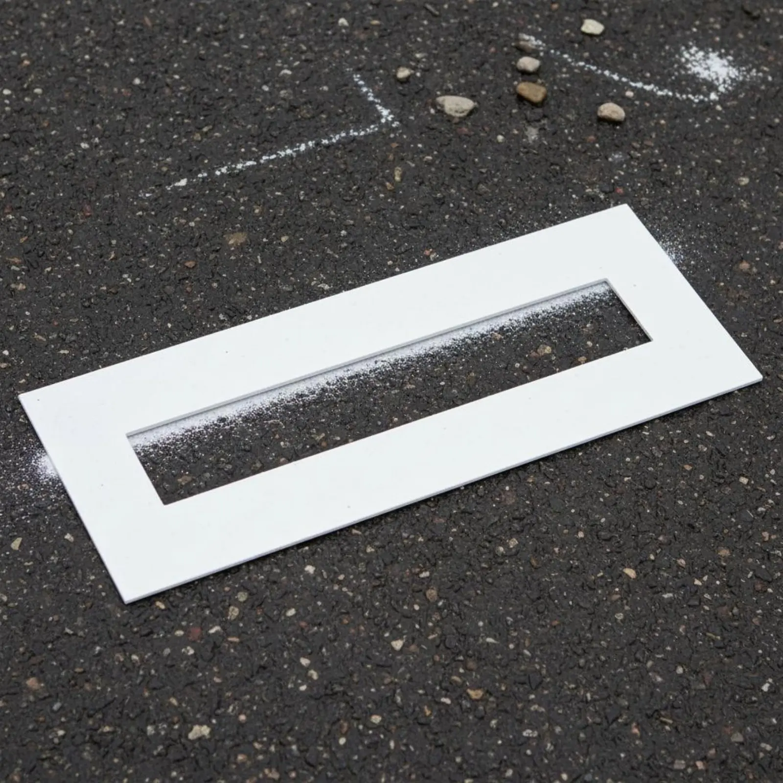 Parking Lot Line Stencil Reusable Foldable Ground Stencil Ground Striping Template Long-Lasting Silicone for Factory Floors
