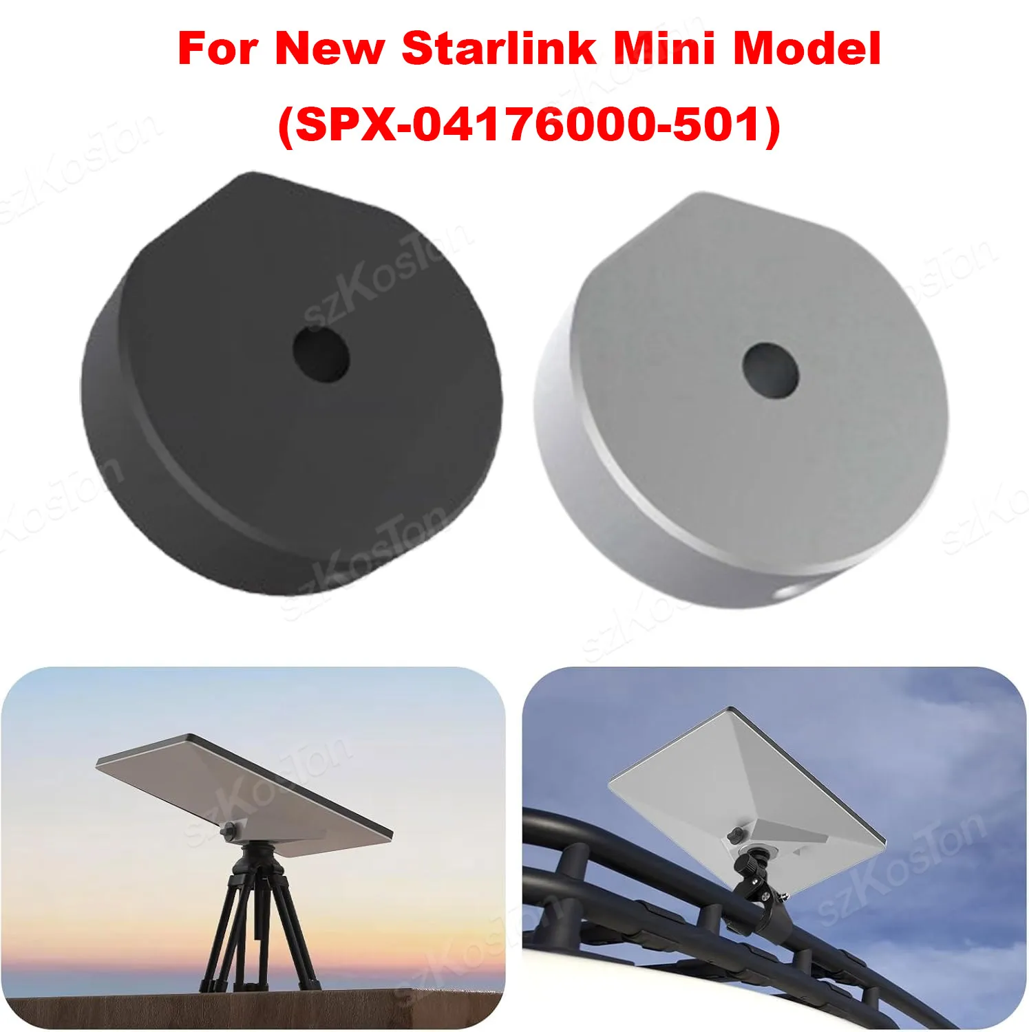 For New Starlink Mini (SPX-04176000-501)Tripod Adapter Aluminum Alloy Mount 1/4