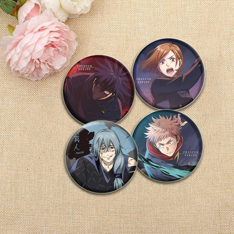 Itadori Yuji/Ryomen Sukuna Cartoon Brooches Anime Handmade Pins Satoru Gojo/Fushiguro Megumi Badge for Backpack Gift Accessory