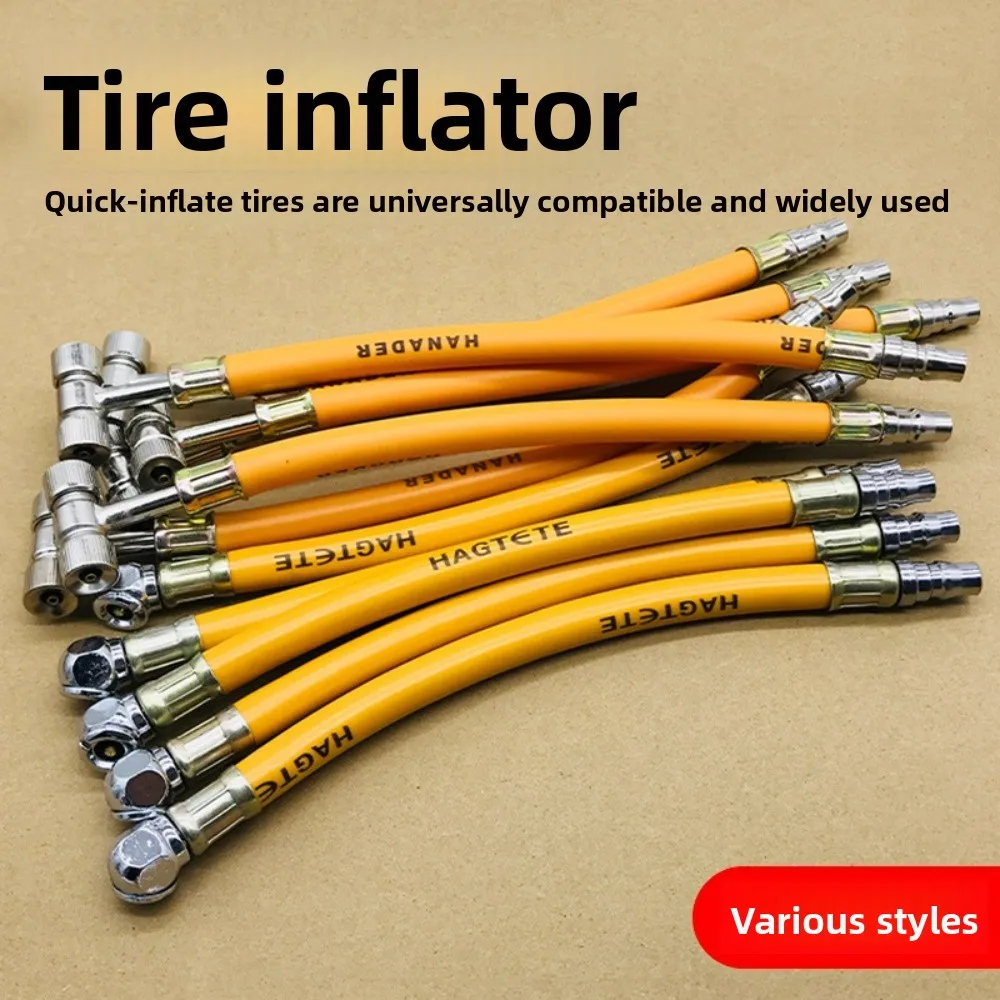 Dual-purpose Tire Inflation Nozzle Air Pump Adapter Inflation Rod Car Motorcycle Electric Bike Tire Inflator Tools Accessories