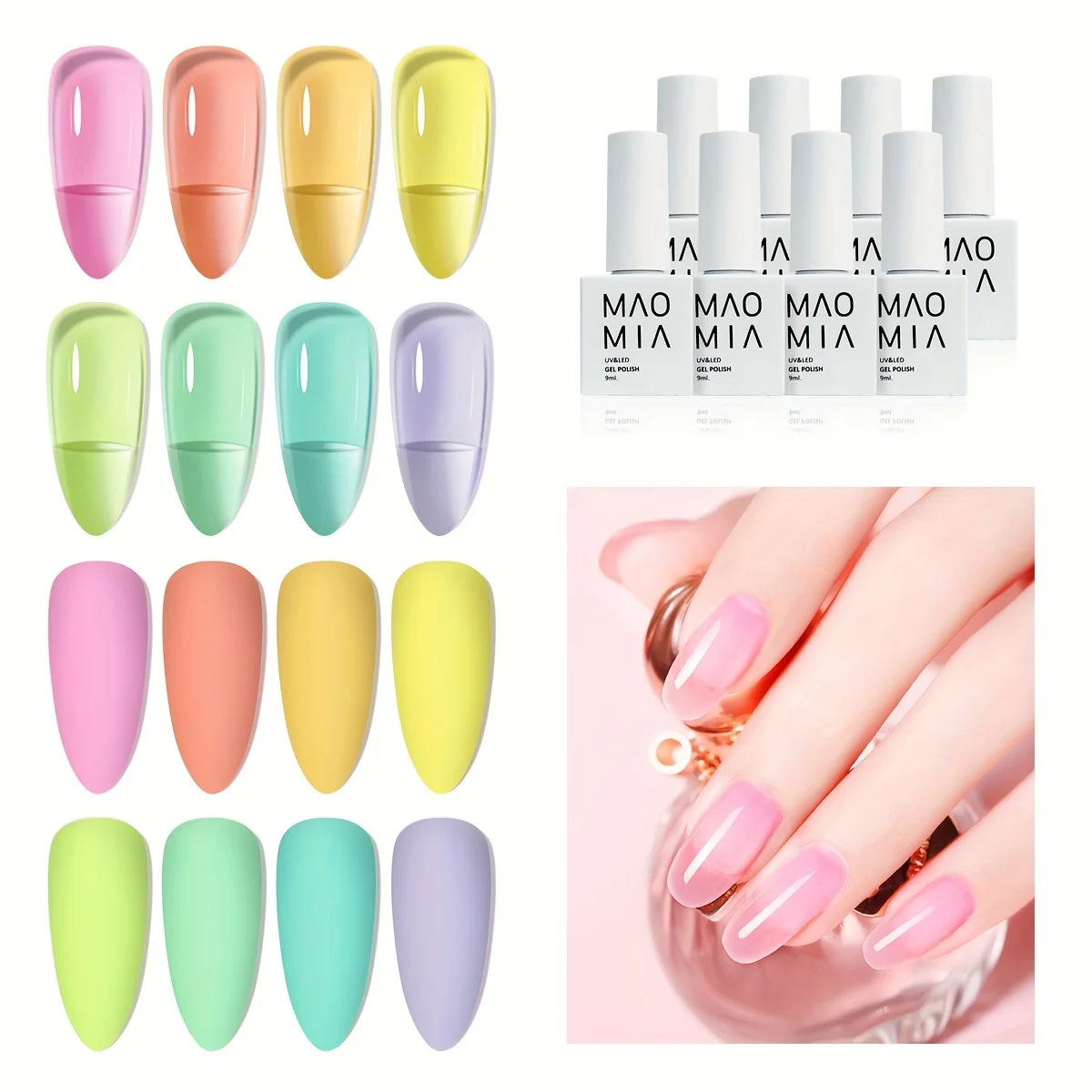 Wooly Bully Kitsch Nail Transparent Color Jelly Syrup Gel Polish UV LED Gels Varnish Semi Permanent Sugar Nail Gel Manicure