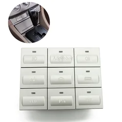 Silver Car LED BSM Radar Sensor Power Light Spotlight Switch Button with Connection Wire for Ford Focus 2 mk2 2009 2010 2011
