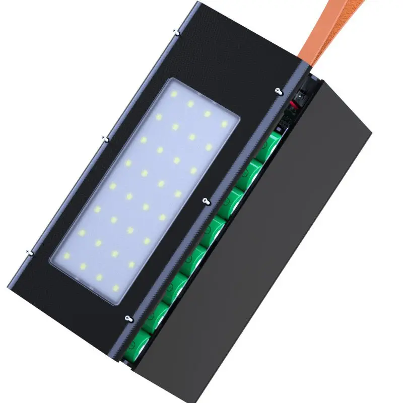 40 Cell Power Bank Case Kit Fast Charging 18650 Battery Box Camping Light Without Battery