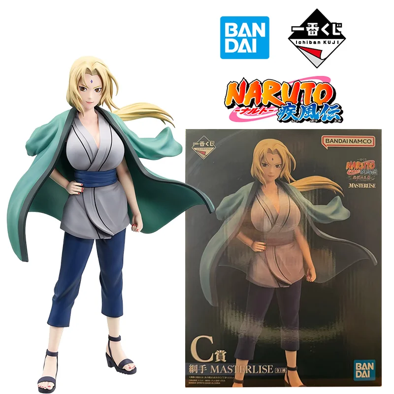 Bandai Ichibankuji Prize C Tsunade Masterlise 24Cm Naruto Shippuden Anime Original Action Figure Model Toy Gift Collection